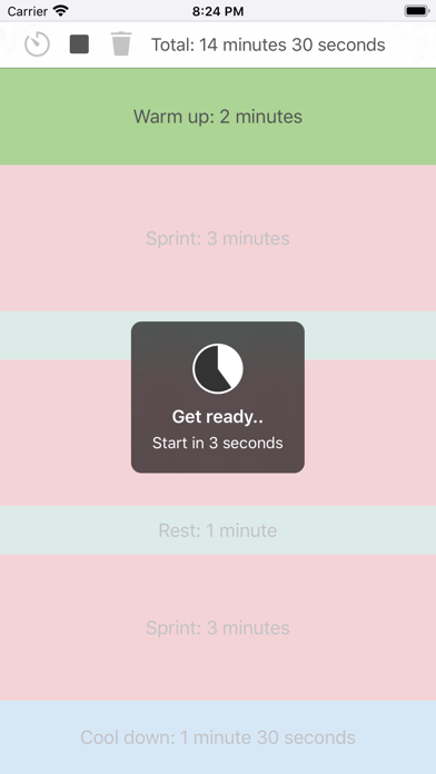 Exercise Interval Timer Lite screenshot 2