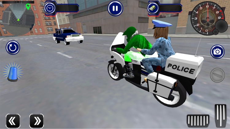 US Police Bike Transporter Sim