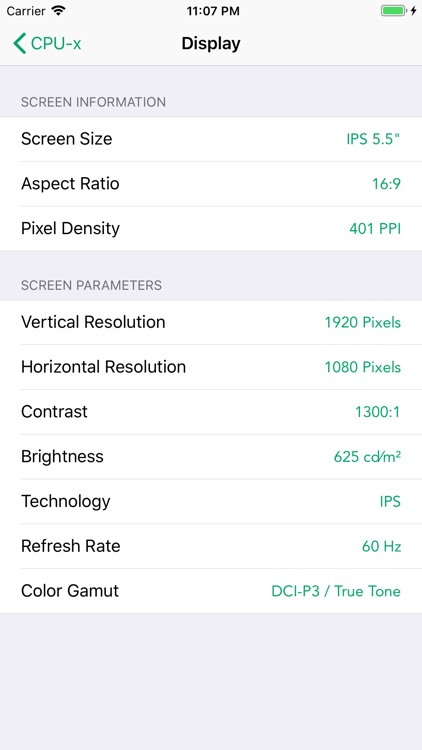 CPU-x Dasher z Battery life screenshot-9