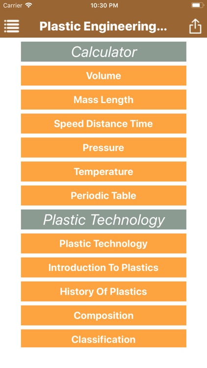 Plastic Engineering Calculator