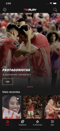 Captura de Pantalla 1 Benfica Play iphone