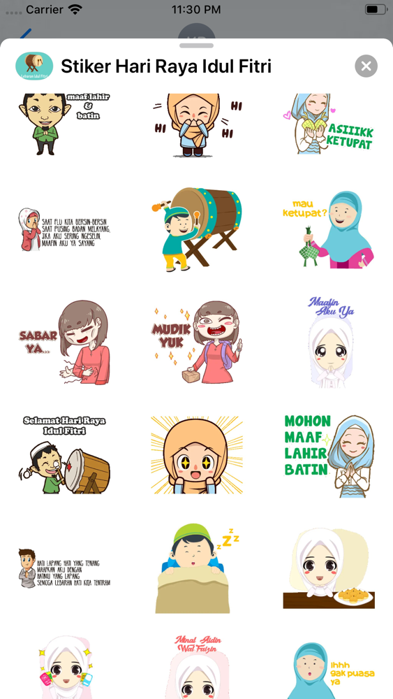 Stiker Hari Raya Idul Fitri