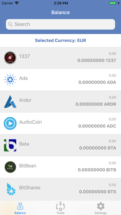 CTP Wallet screenshot 2