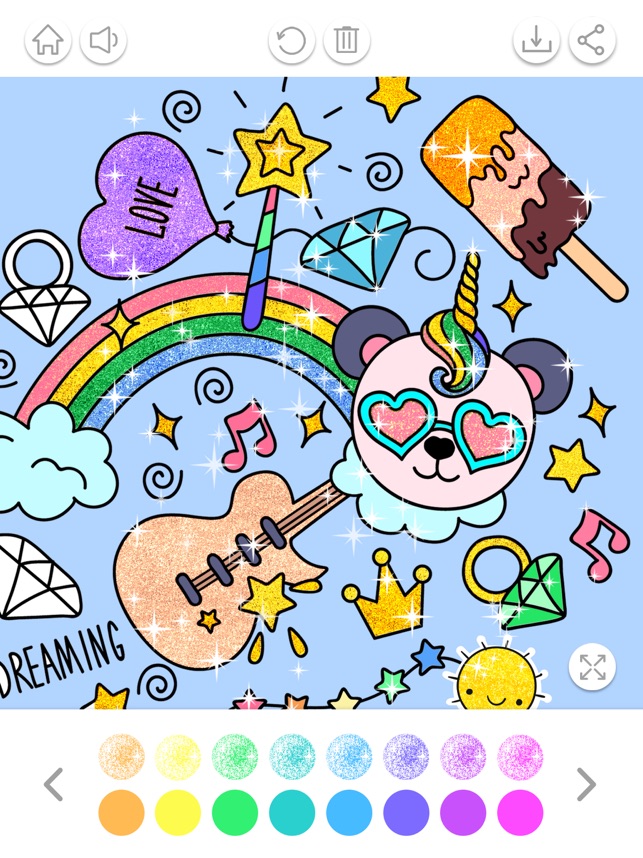 Download Kawaii Coloring Book Glitter On The App Store