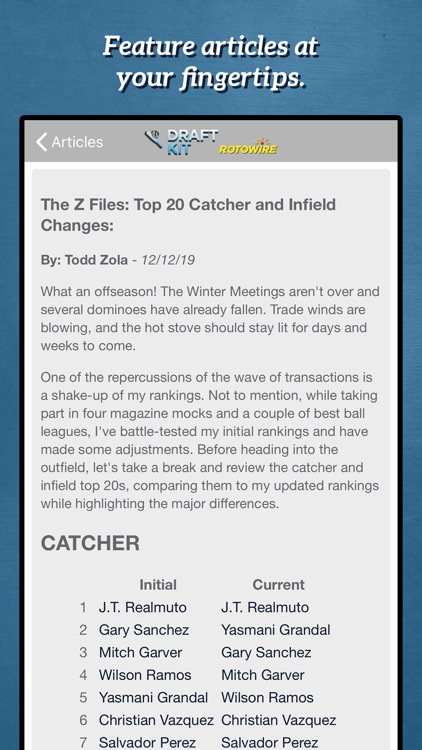 Fantasy Baseball Draft Kit '20 screenshot-3