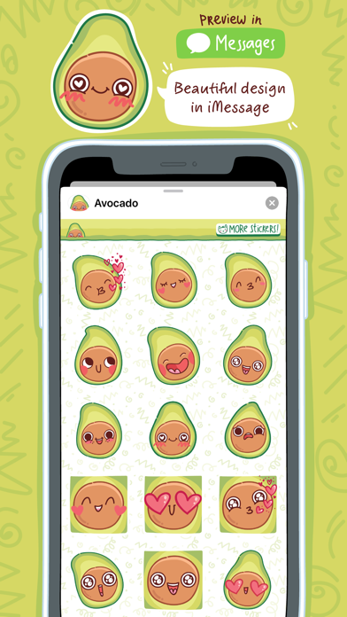 Avocado - cute stickers! screenshot 3