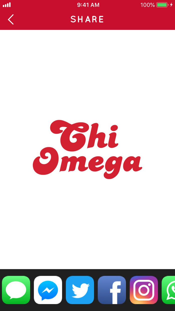 Chi Omega Emojis  Filters