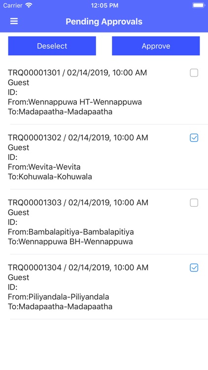 TranSmart Request Approvals