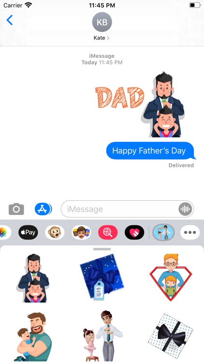 I Love Father’s Day Stickers