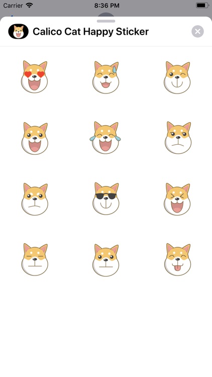 Calico Cat Happy Sticker