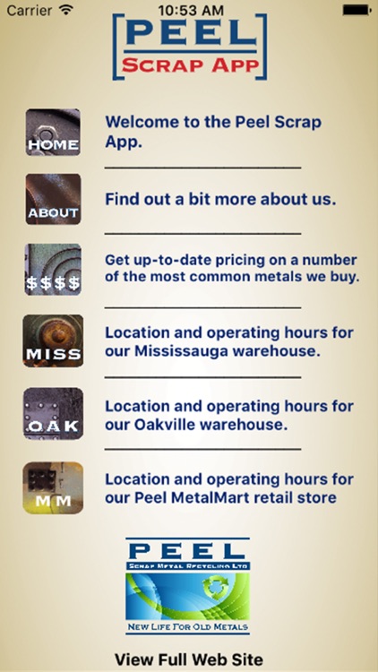 Peel Scrap Metal Recycling App