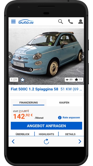 auto.de App screenshot 2