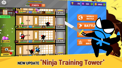 Jumping Ninja Battle - 2Player screenshot 4