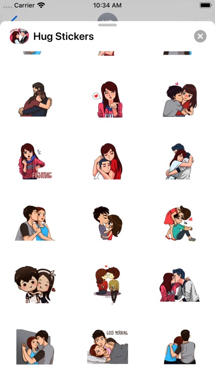 Hug Stickers