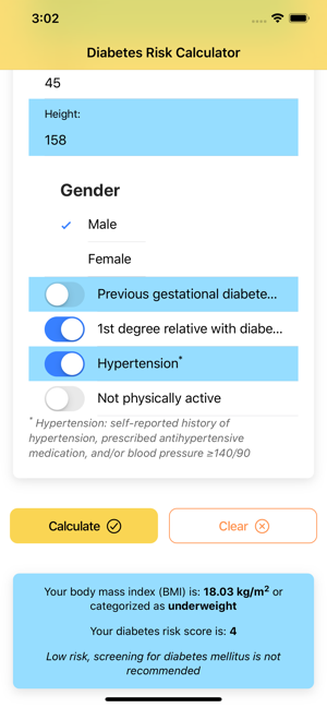 Diabetes Risk Calculator Pro(圖2)-速報App