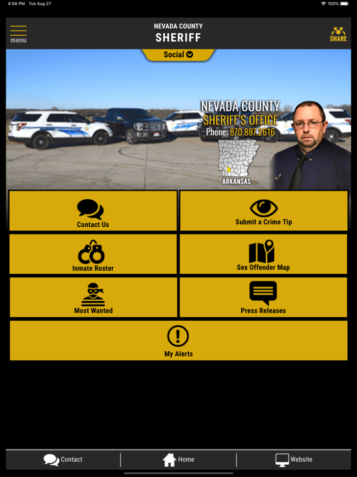 Nevada County AR Sheriff App