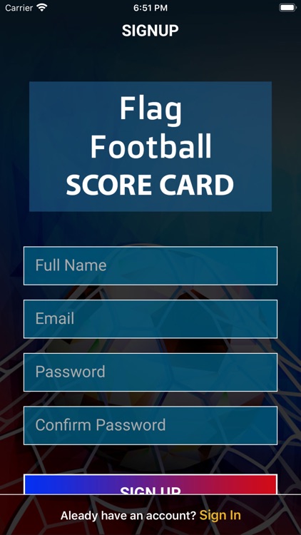 Flag Football Score Card screenshot-4
