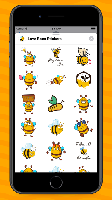 Love Bees Stickers screenshot 4
