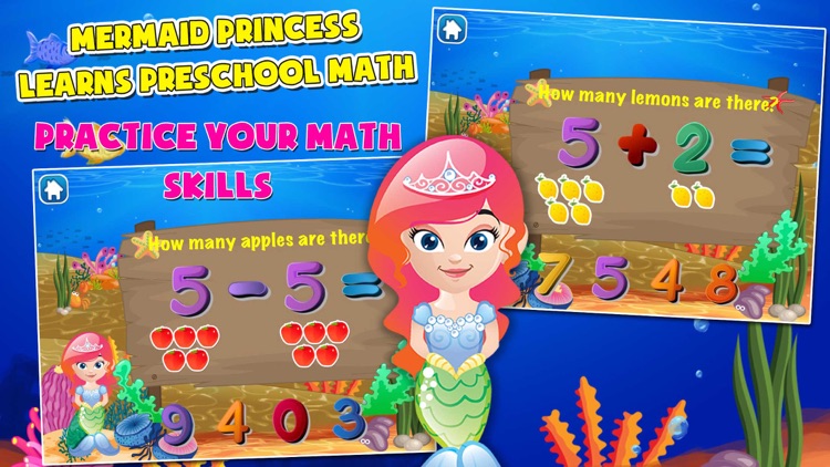 Mermaid Princess Math for Kids