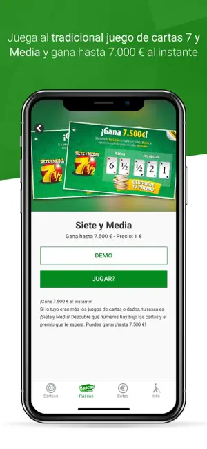 Bildschirmfoto 7 JuegosONCE: Sorteos de la ONCE iphone