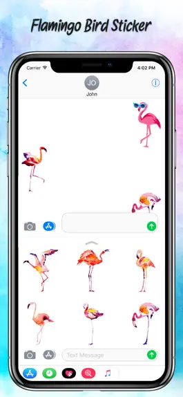 Game screenshot Watercolor Flamingo Stickers hack