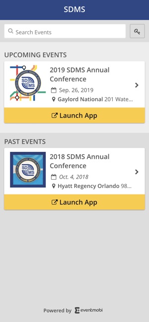 SDMS Events App