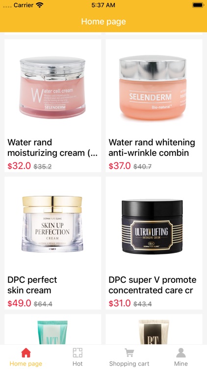 Skin care store