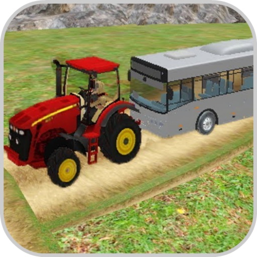 Real Tractor Pull Bus Icon