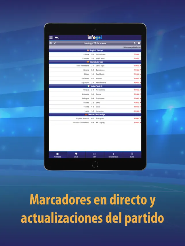 Captura de Pantalla 4 Infogol – Goles esperados iphone