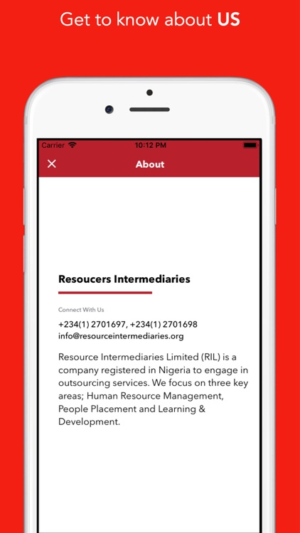 Resource Intermediaries LTD screenshot-3