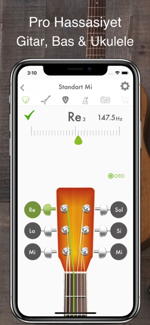 Gitar, Bas ve Ukulele Tuner(圖1)-速報App