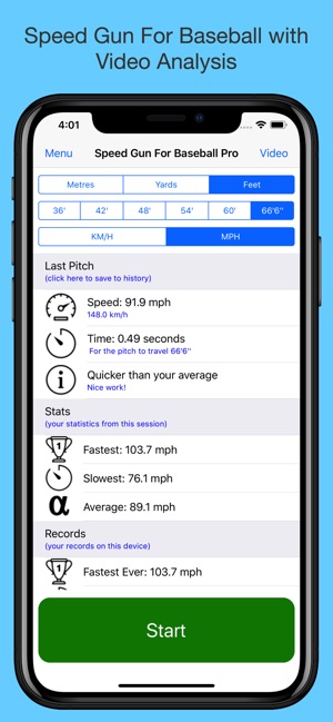 Speed Gun for Baseball Pro(圖1)-速報App