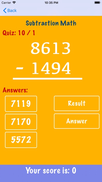 Practice&Improve Subtraction screenshot-3