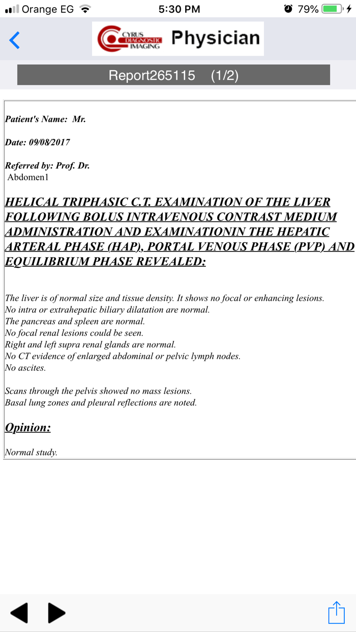 Cyrus Physician Portal