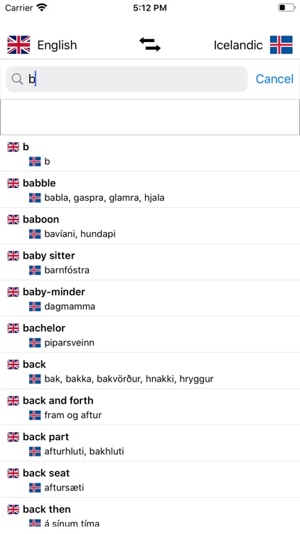 Icelandic-English Dictionary screenshot-4