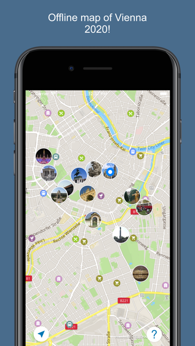 Вена 2016 — офлайн карта с самыми интересными местами Вены! Screenshot 1