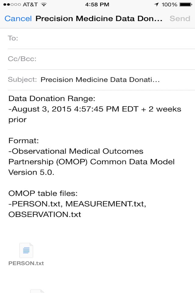 Precision Medicine Data Tool screenshot 3
