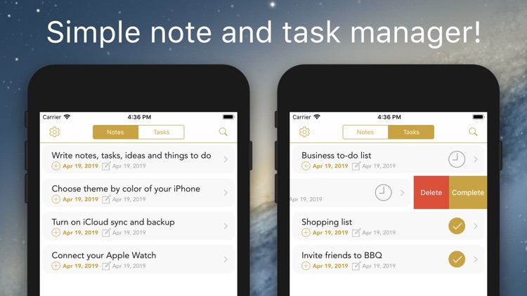 Notes & Tasks