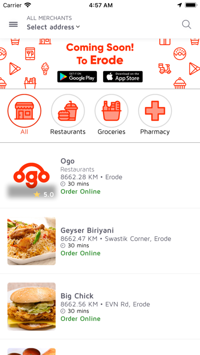 How to cancel & delete Ogo - Food & Grocery Delivery from iphone & ipad 2