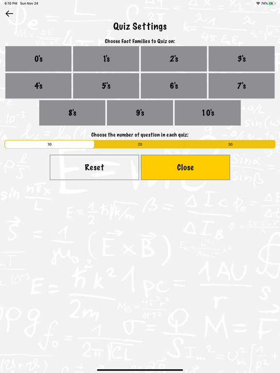 Screenshot #5 pour Math Facts Quiz