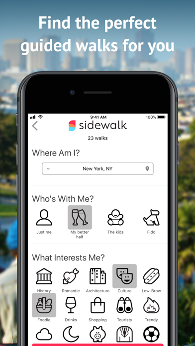 How to cancel & delete Sidewalk - Walking Tours from iphone & ipad 4