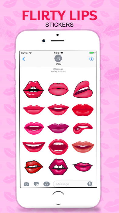 Flirty Lips Sticker screenshot 2