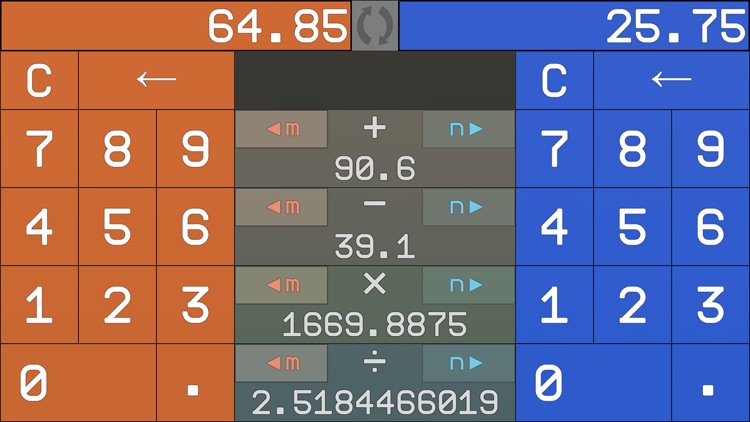 Fast Calc - dual keypad