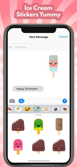 Game screenshot Ice Cream Stickers Yummy! hack