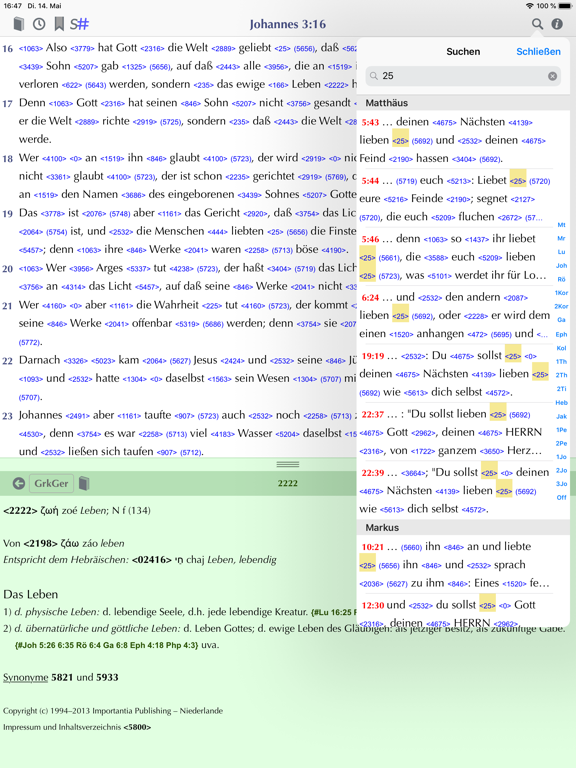 Importantia Strong-Bibel screenshot 4