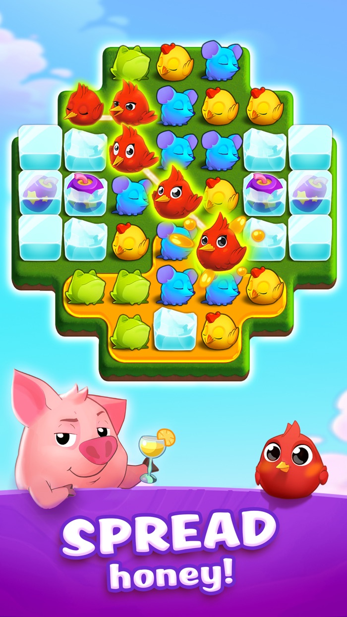 Link Pets Match 3 puzzle game