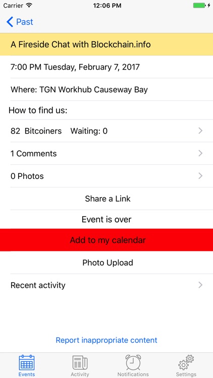 Bitcoin HK Meetup App