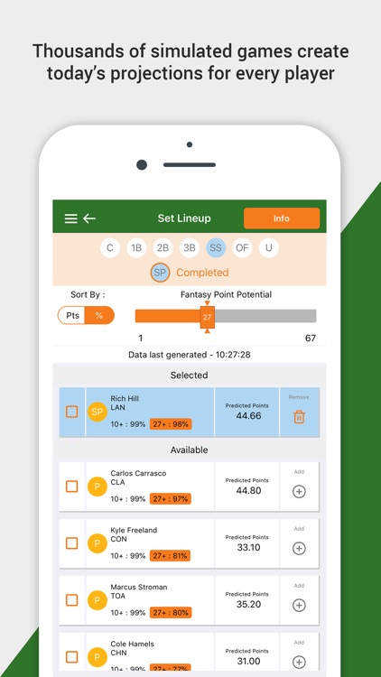 Baseball DFS Predictor