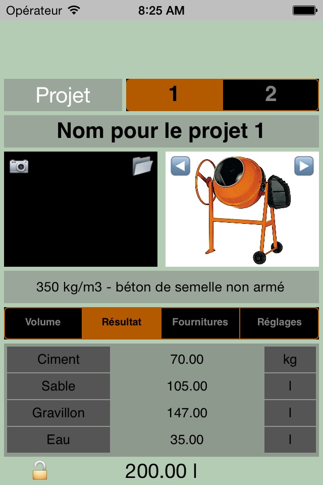 BetonMix (concrete calculator) screenshot 2