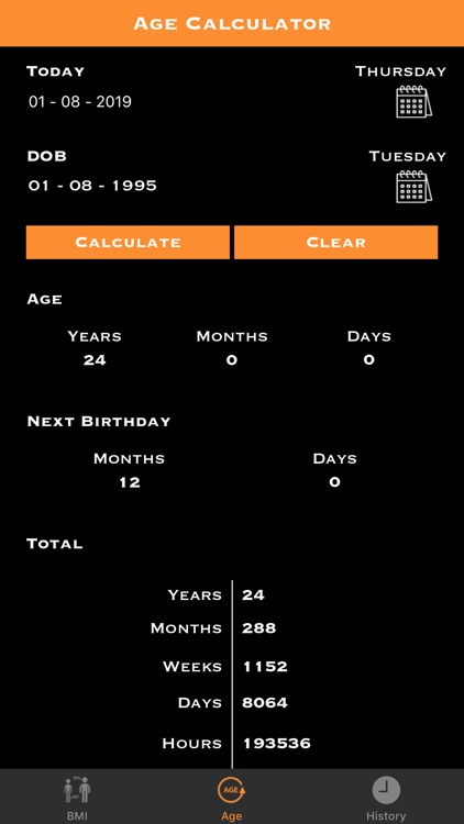 BMI And Age Calculator